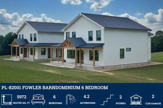 PL-82001 Fowler Barndominium House Plan