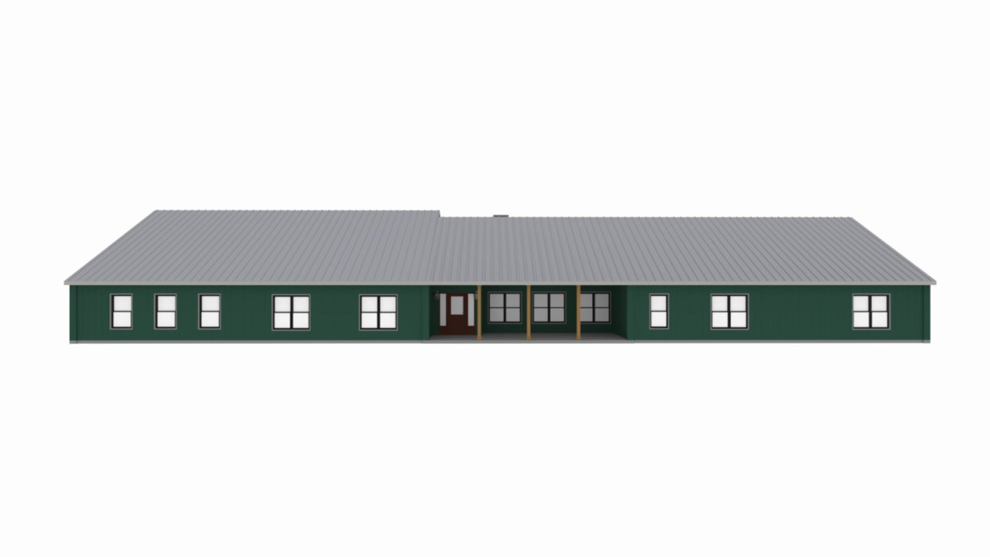 PL-62103 Willow Barndominium House Plans