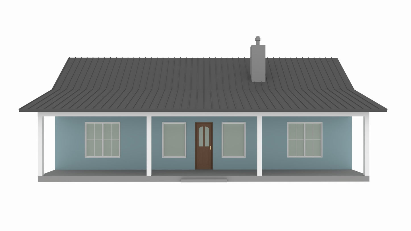 RP-10002-B Bridgett Modern Farmhouse Plan