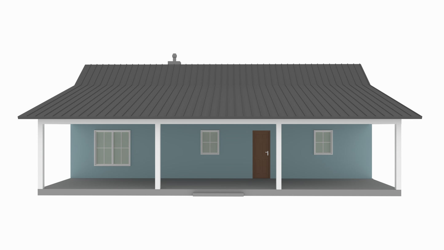 RP-10002-B Bridgett Modern Farmhouse Plan