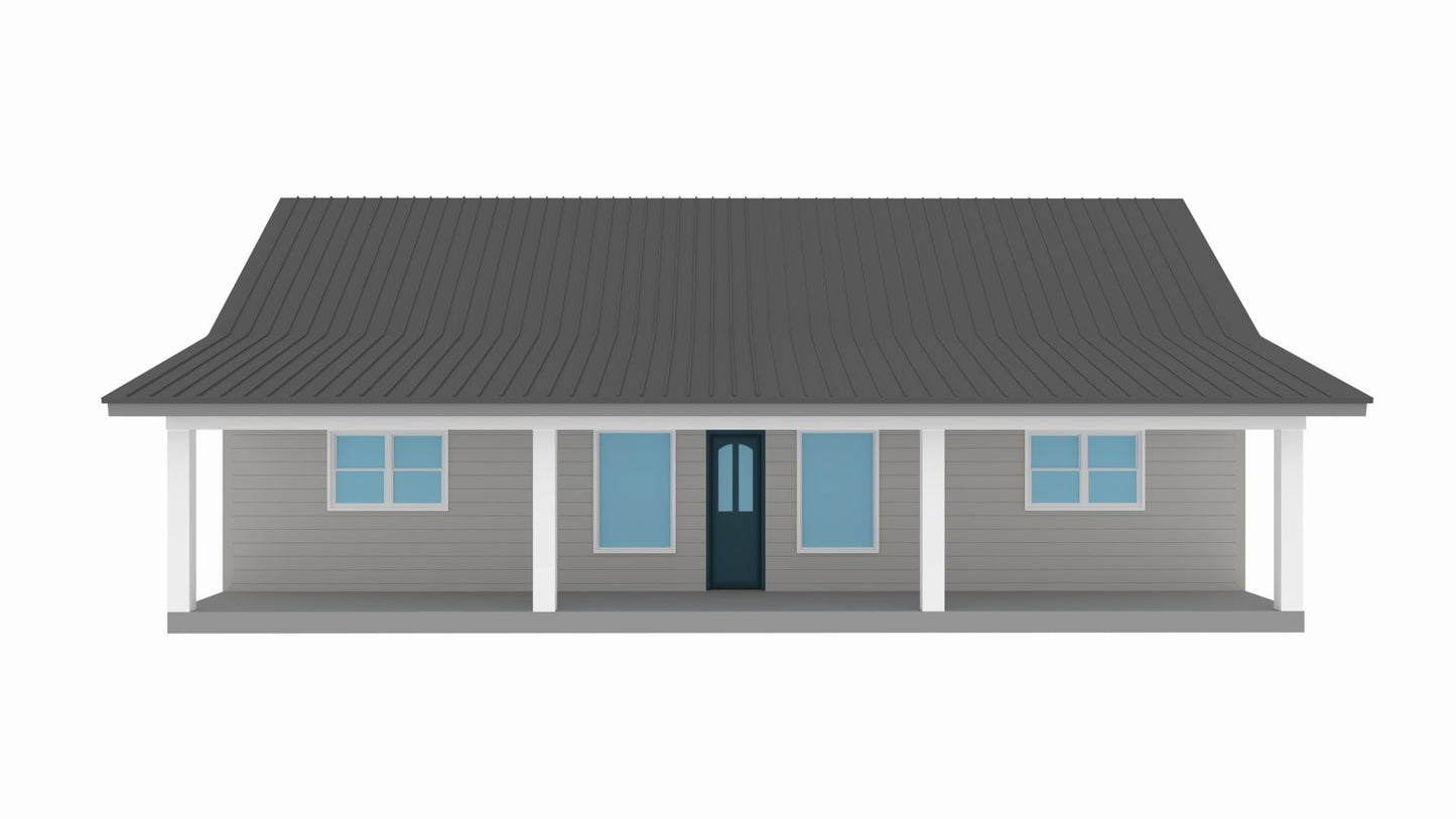 RP-10002-L Langston Barndominium  House Plan