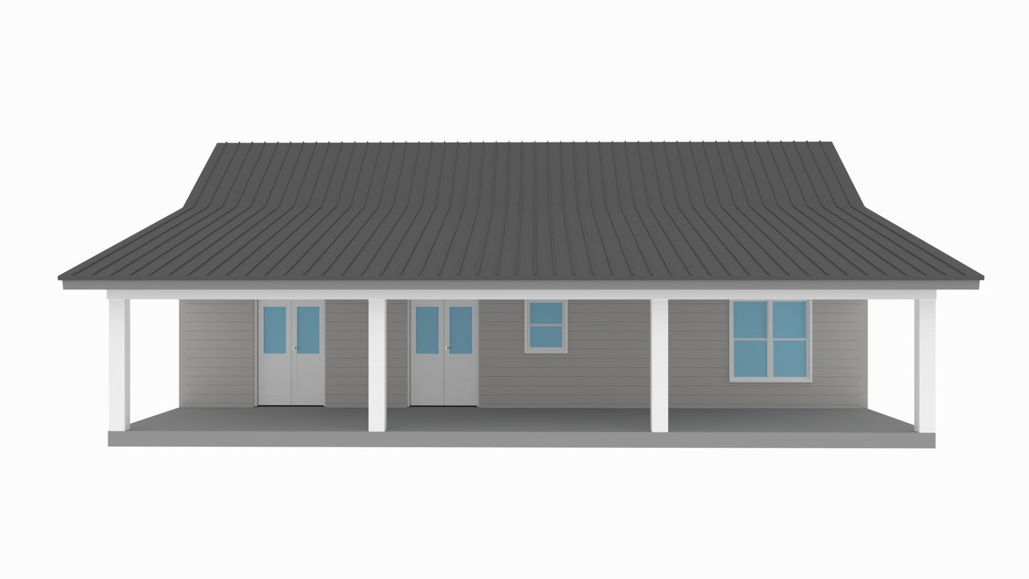 RP-10002-L Langston Barndominium  House Plan