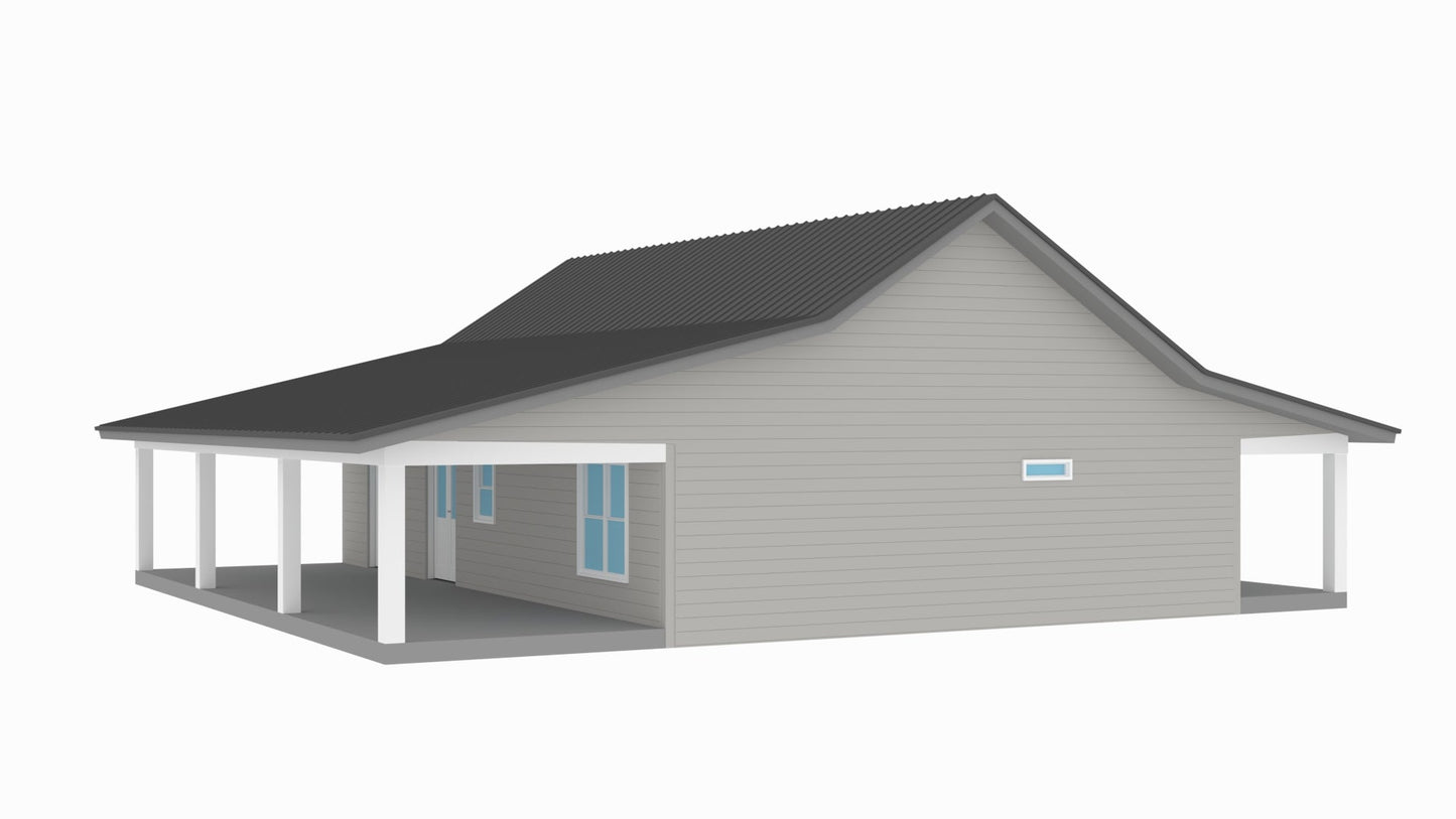 RP-10002-L Langston Barndominium  House Plan
