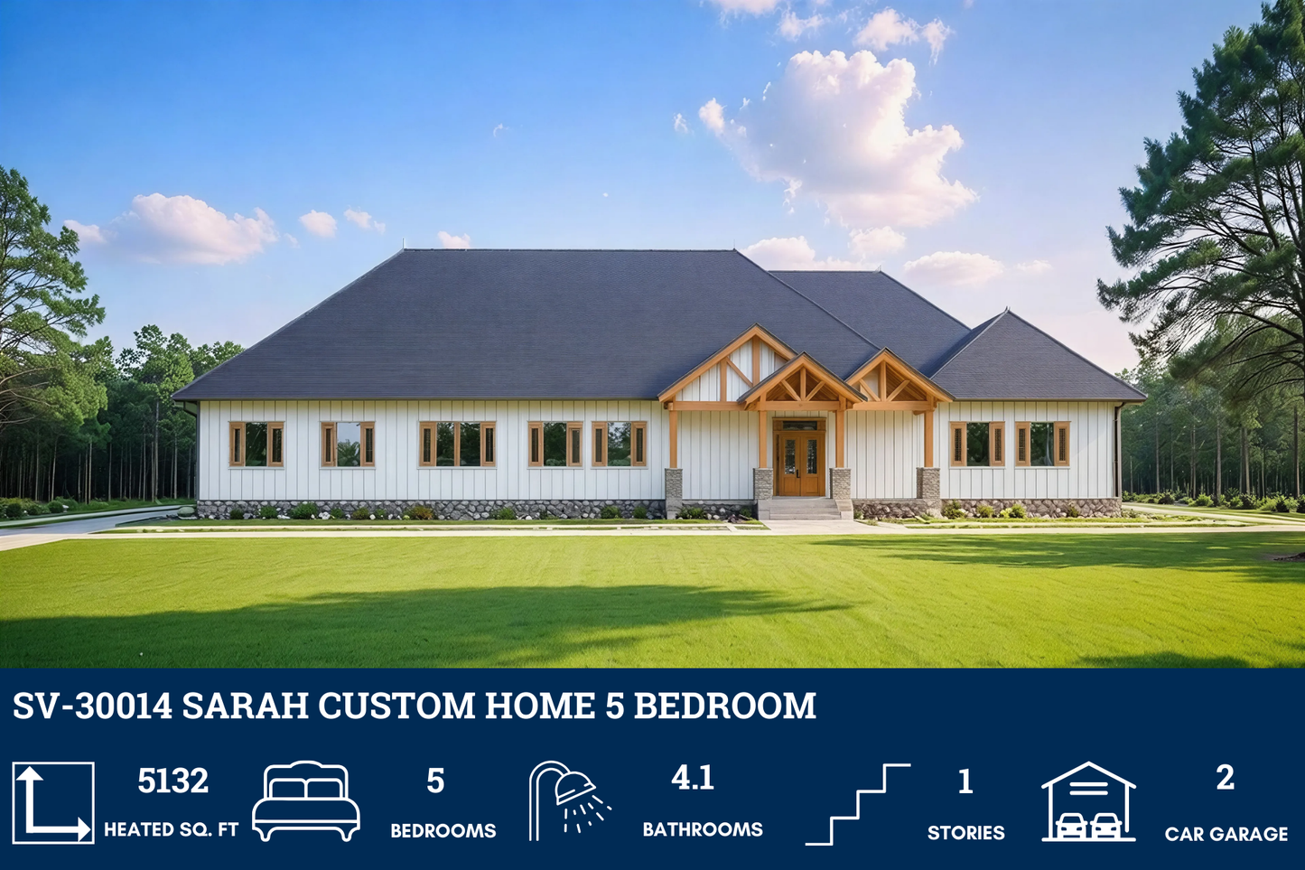 SV-30014 Sarah Custom Home Plan