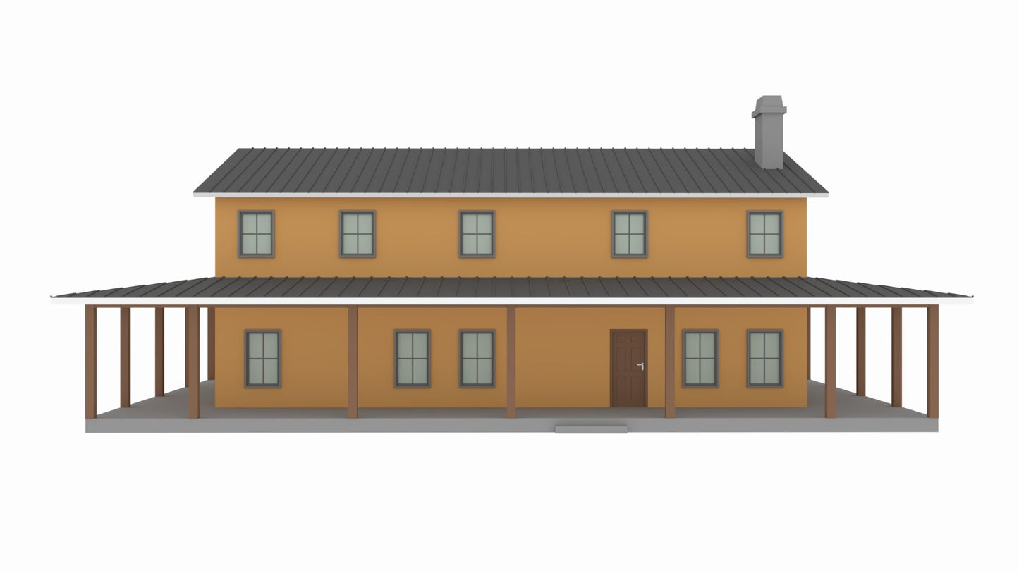 SV-5505-W Waters Barndominium House Plan