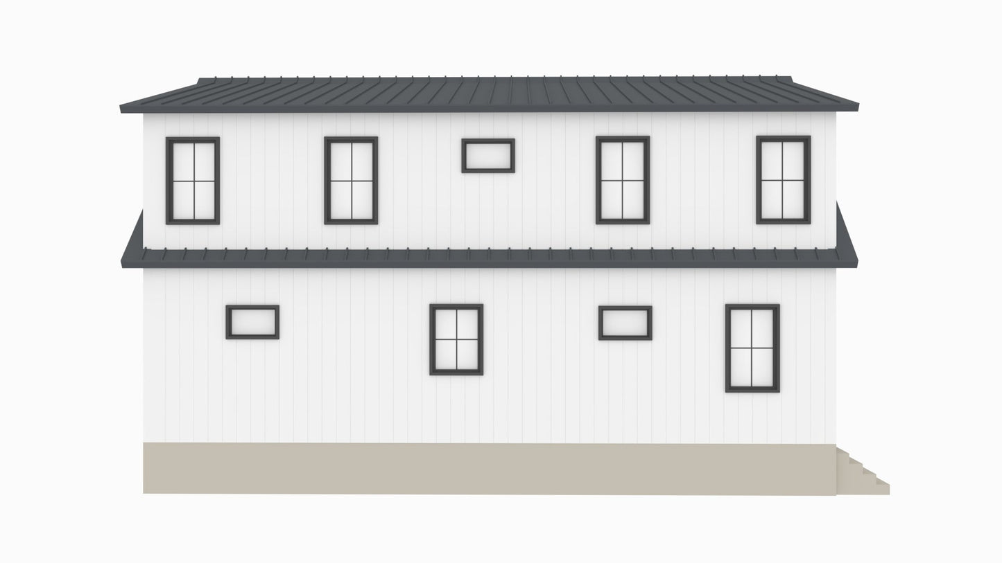 BCO-40034-B Brandon Barndominium House Plan