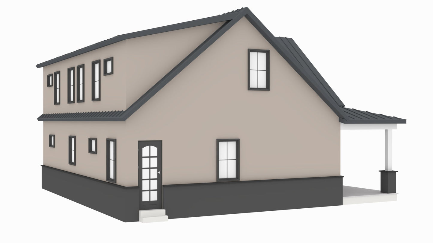 BCO-40034 Cougar Barndominium House Plan