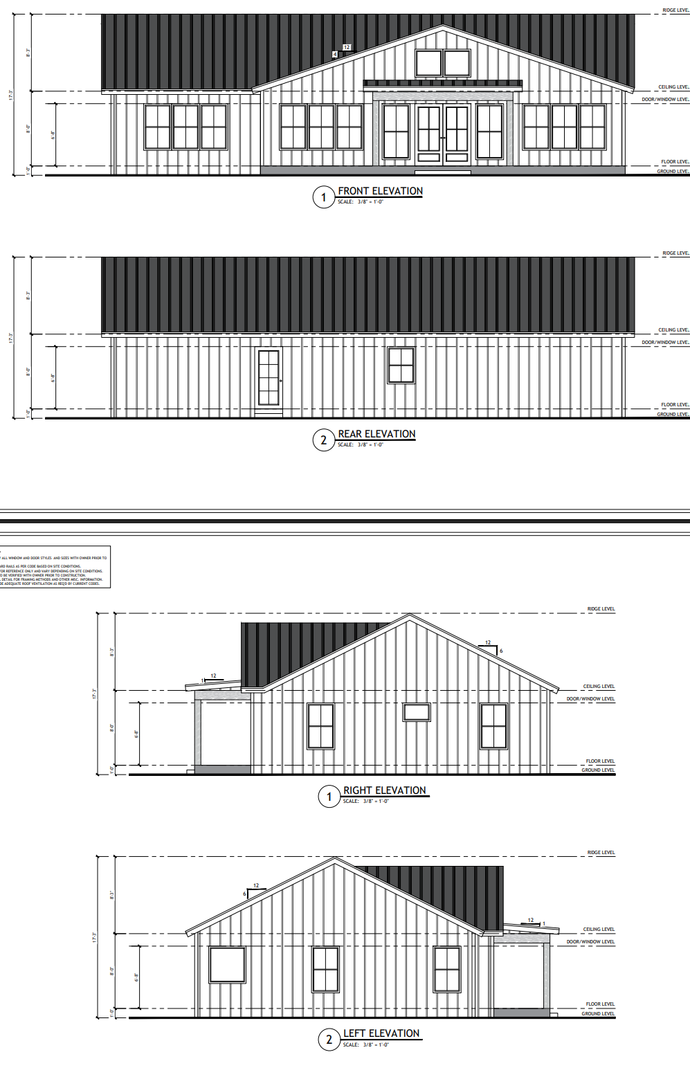 BCO-40042 Detlin Barndominium House Plan