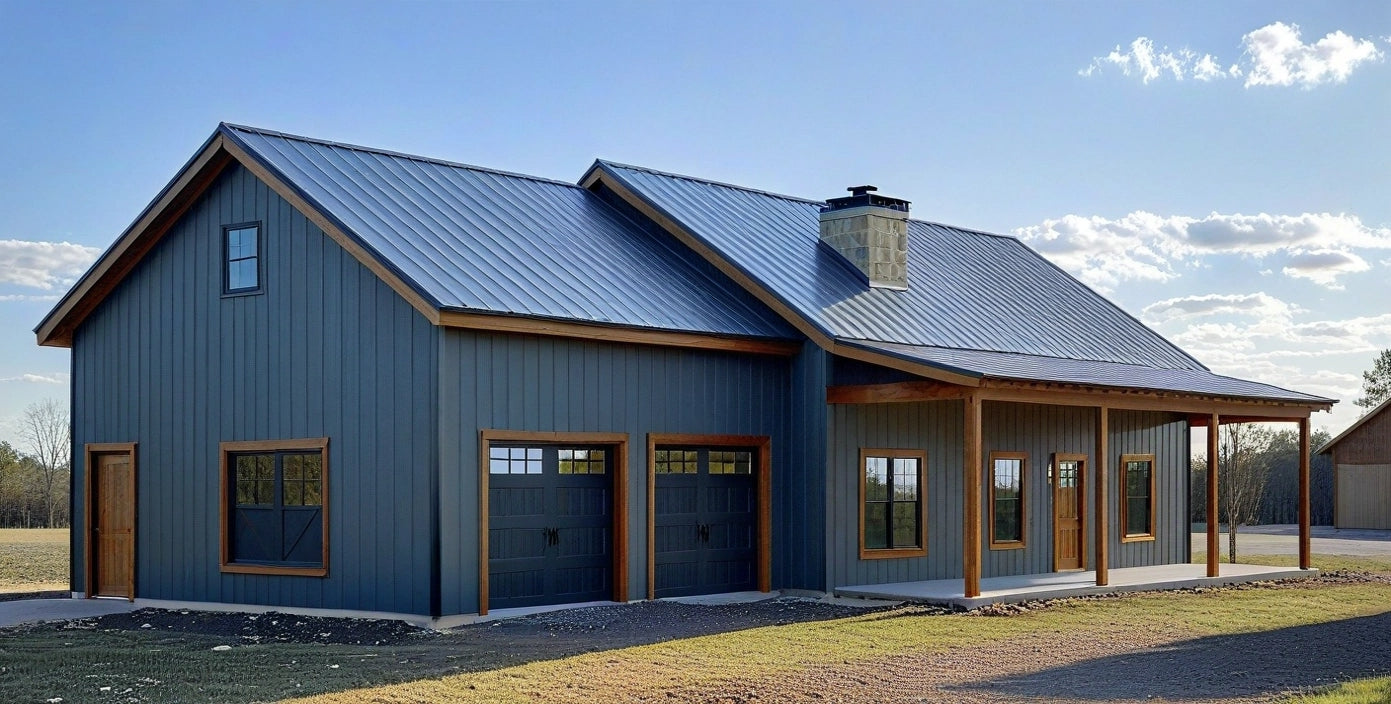 BCO-40044-2 Rustwood Barndominium House Plan