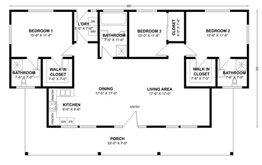 BCO-40099 Barndominium House Plan