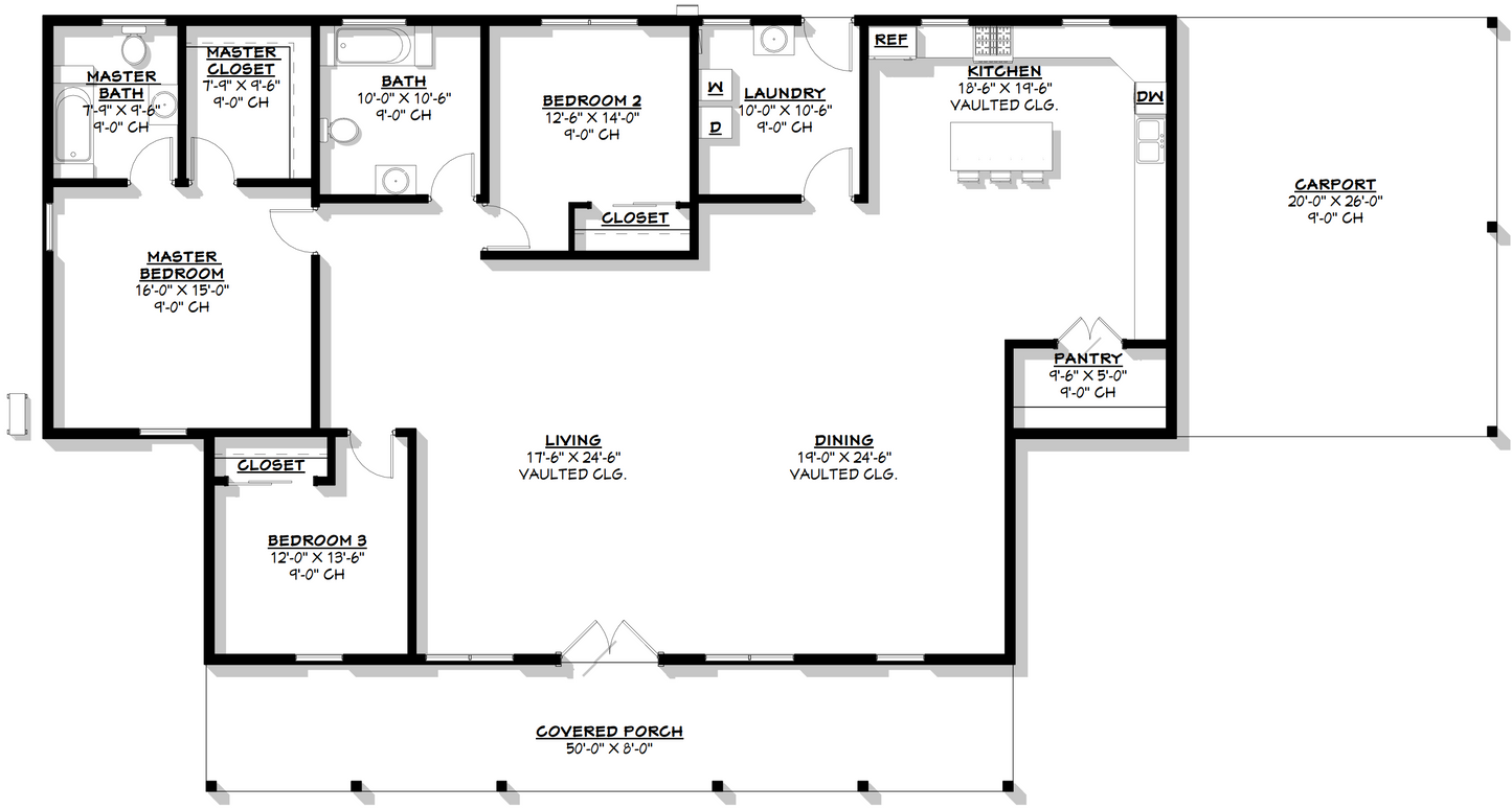 BCO-40117 Lauren Barndominium House Plan