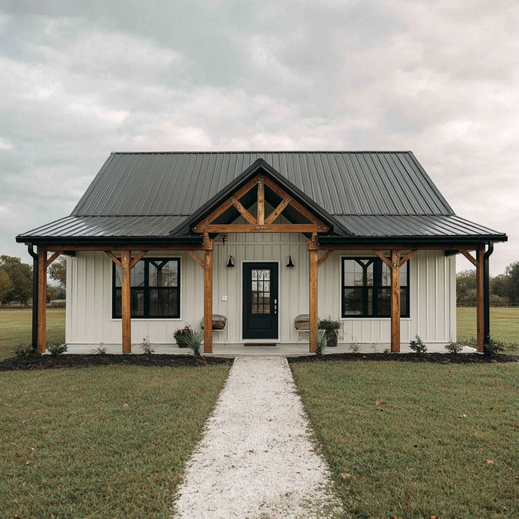 BCO-40161 Curly Barndominium House Plan