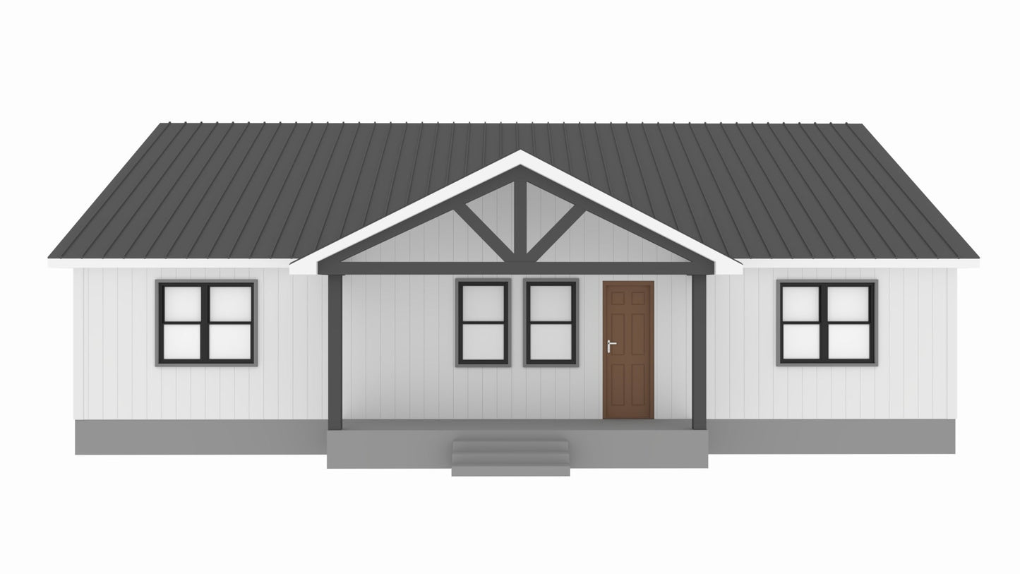 PL-64013 Gibbons Barndominium House Plan