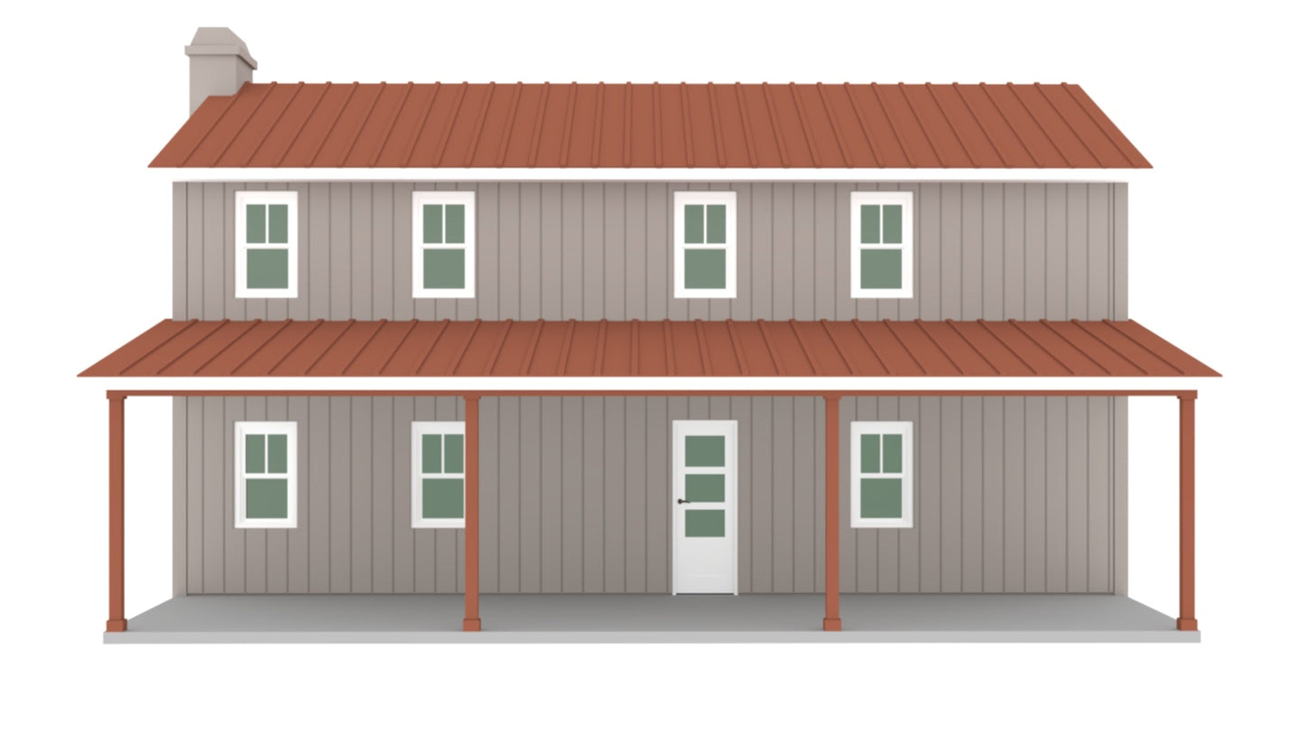 PL-64014 Cedar Barndominium House Plan
