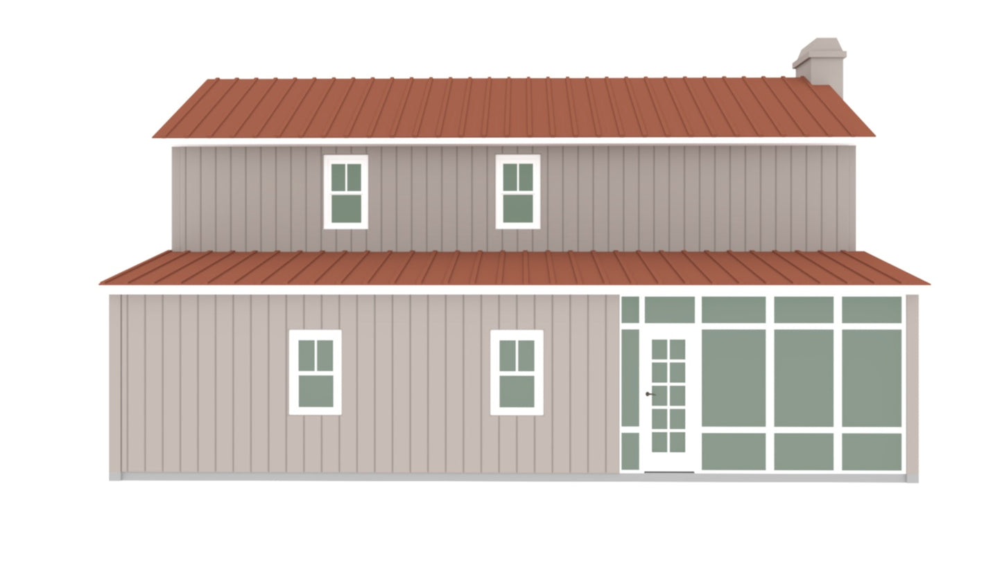 PL-64014 Cedar Barndominium House Plan